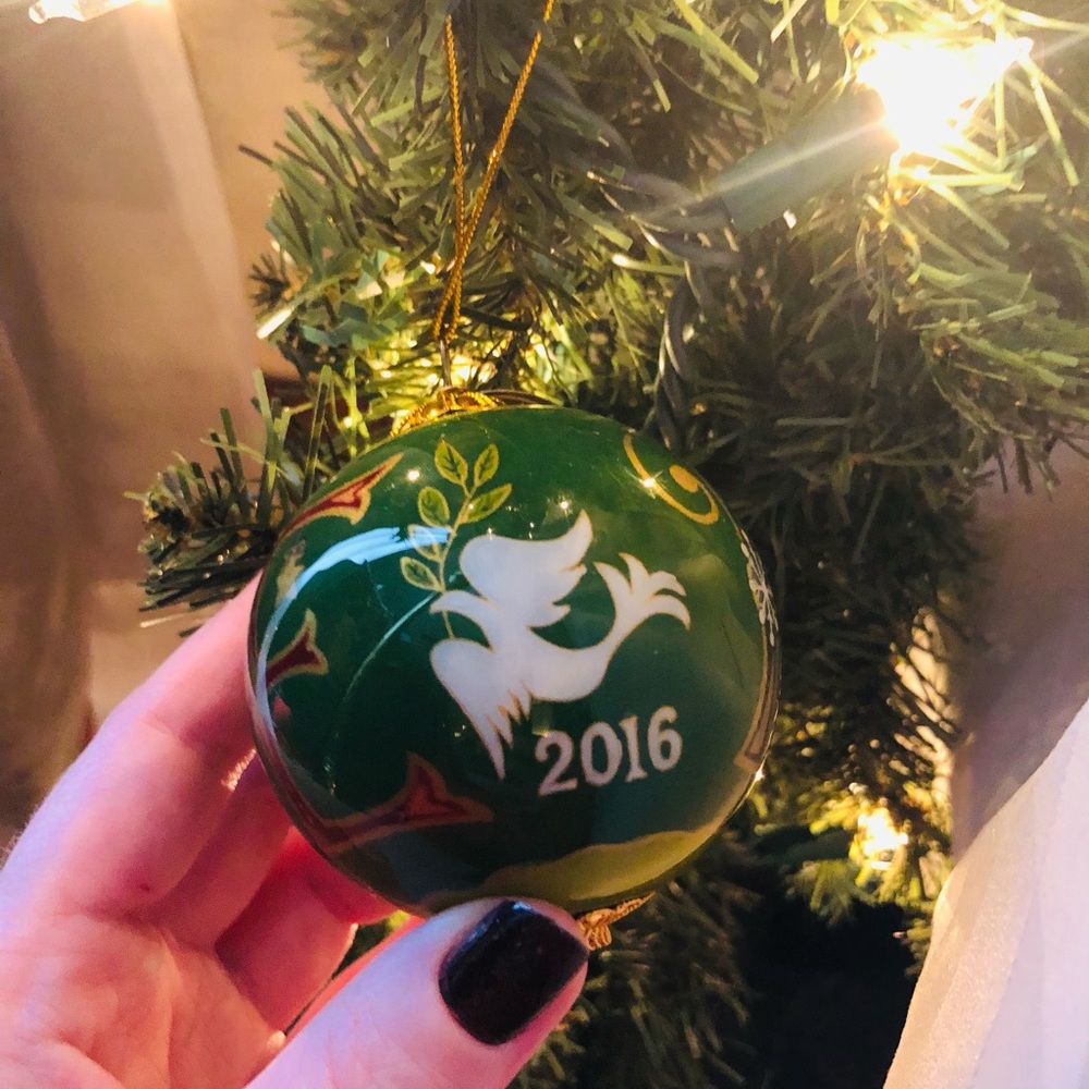 - Pier 1 “ li bein” PEACE Ornament